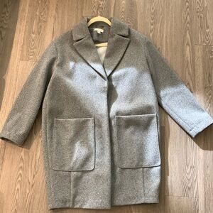 Topshop grey long oversized coat